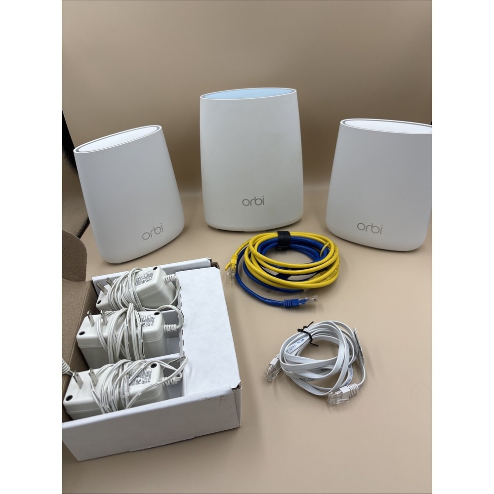 NETGEAR Orbi RBK43 AC2200 Tri-Band Mesh WiFi System 3-Pack (RBK43-200NAR)